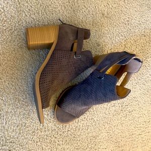 Brown Express booties. Worn 2x.